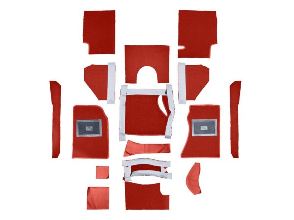 Carpet Set - Red (LHD) Original Karvel - BN1