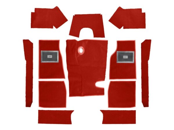 Carpet Set - Red (Side Change) Best Quality Wool - BN6 & BN7
