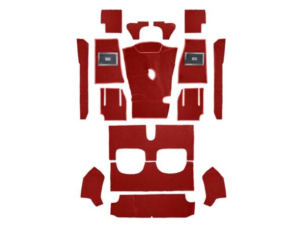 Carpet Set - Red (Centre Change) Original Karvel - BT7(MK2) & BJ7-BJ8(C)26704