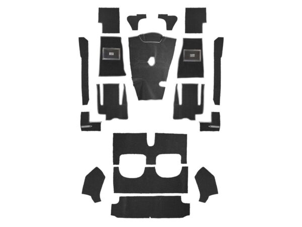 Carpet Set - Black (Original Karvel) - BJ8(C)26705 ON