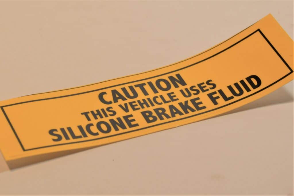 Silicone Brake Fluid Label Autofarm Ltd
